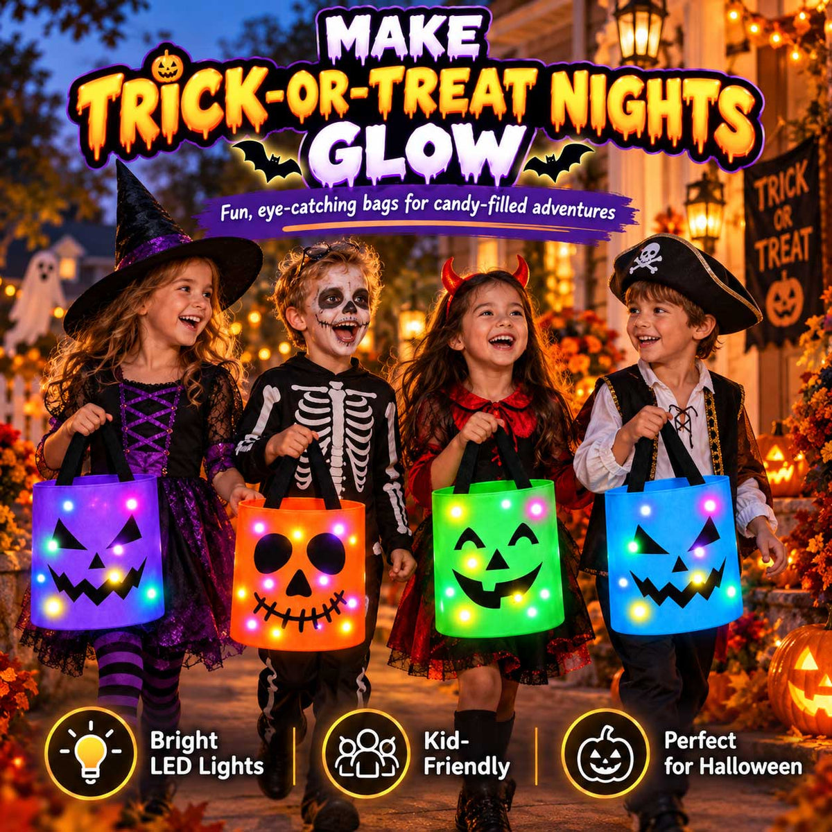 Light-Up Halloween Treat Bag™