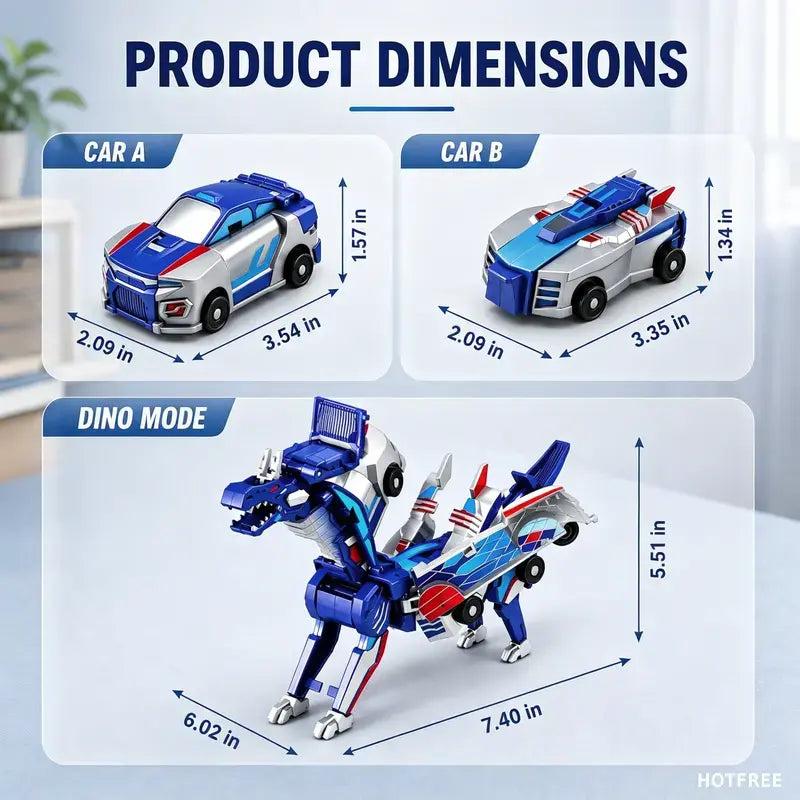 Magnetic Transforming Dino Cars™