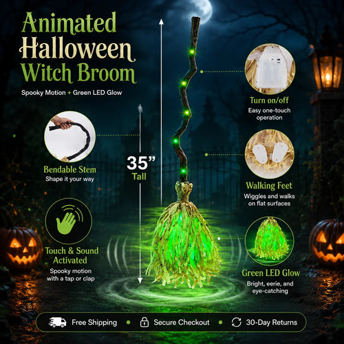 Animated Witch Broom™