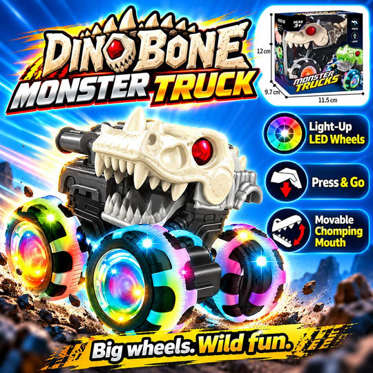Light-Up Monster Truck Toys | Press & Go | Mynzora