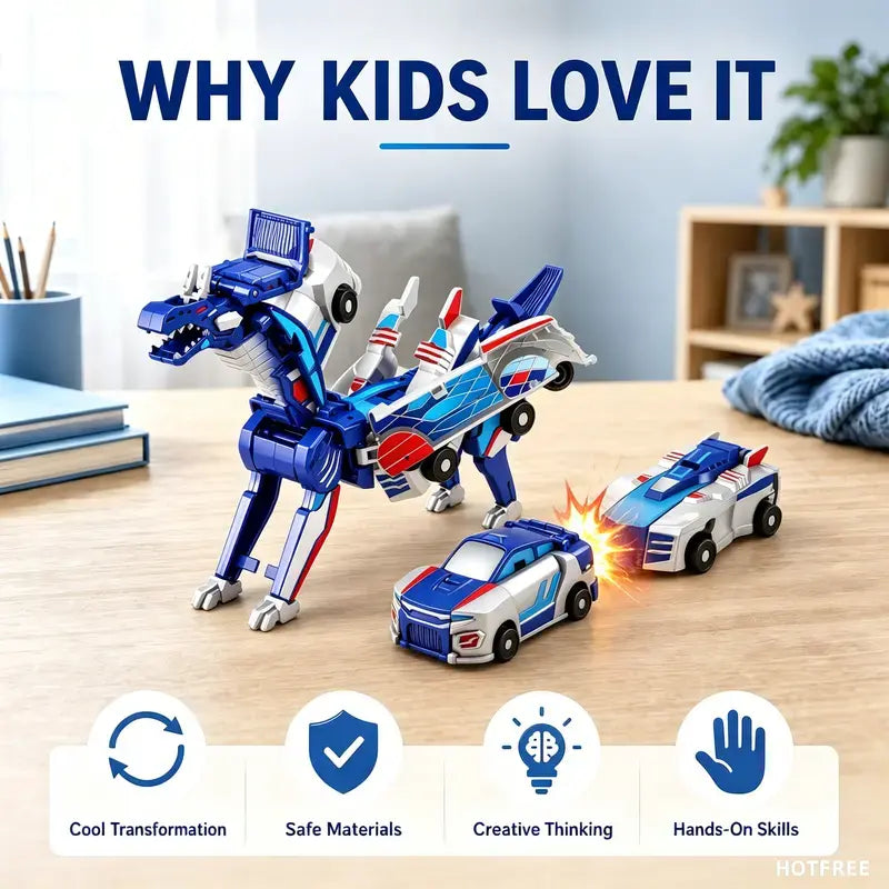 Magnetic Transforming Dino Cars™